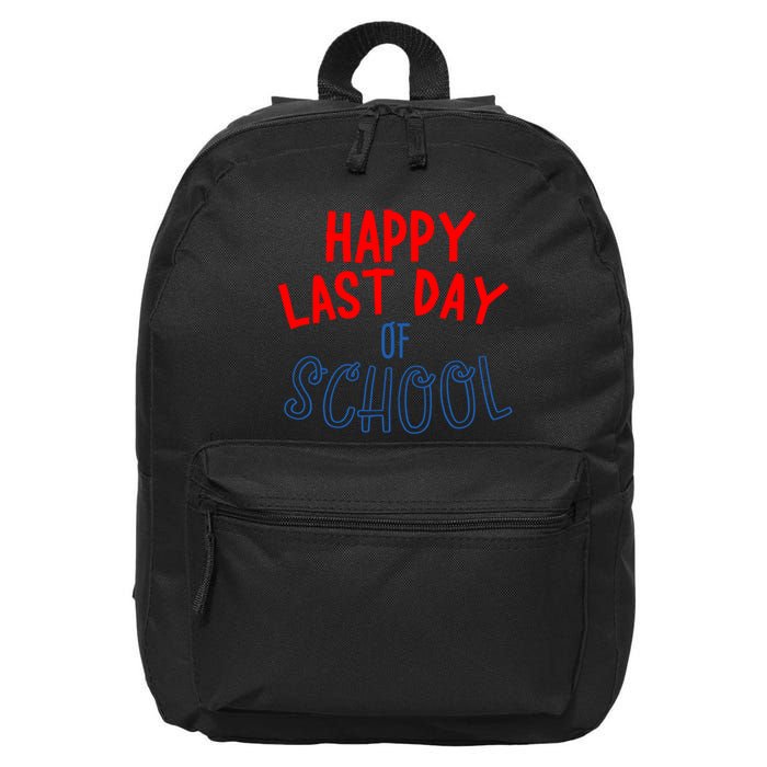 Happy Last Day Of School Summer Vacation 16 in Basic Backpack