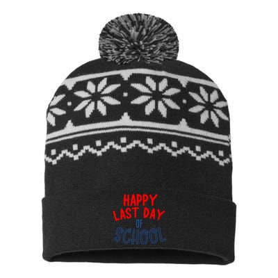 Happy Last Day Of School Summer Vacation USA-Made Snowflake Beanie