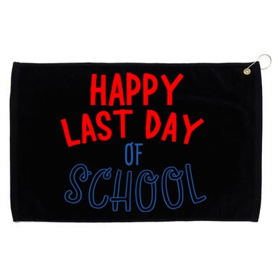 Happy Last Day Of School Summer Vacation Grommeted Golf Towel