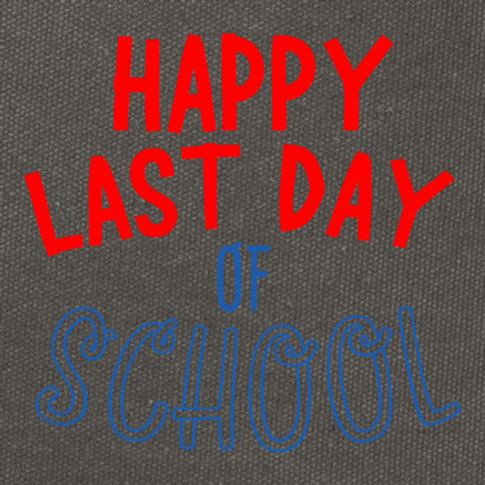 Happy Last Day Of School Summer Vacation Cotton Canvas Backpack