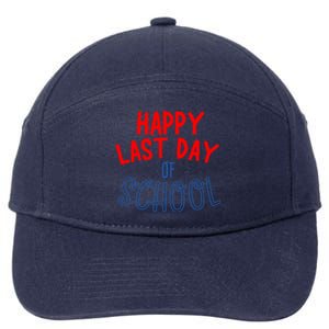 Happy Last Day Of School Summer Vacation 7-Panel Snapback Hat