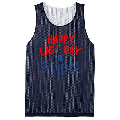 Happy Last Day Of School Summer Vacation Mesh Reversible Basketball Jersey Tank