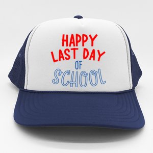 Happy Last Day Of School Summer Vacation Trucker Hat