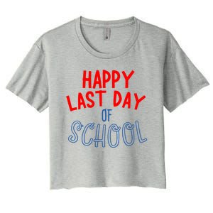 Happy Last Day Of School Summer Vacation Women's Crop Top Tee