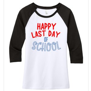 Happy Last Day Of School Summer Vacation Women's Tri-Blend 3/4-Sleeve Raglan Shirt