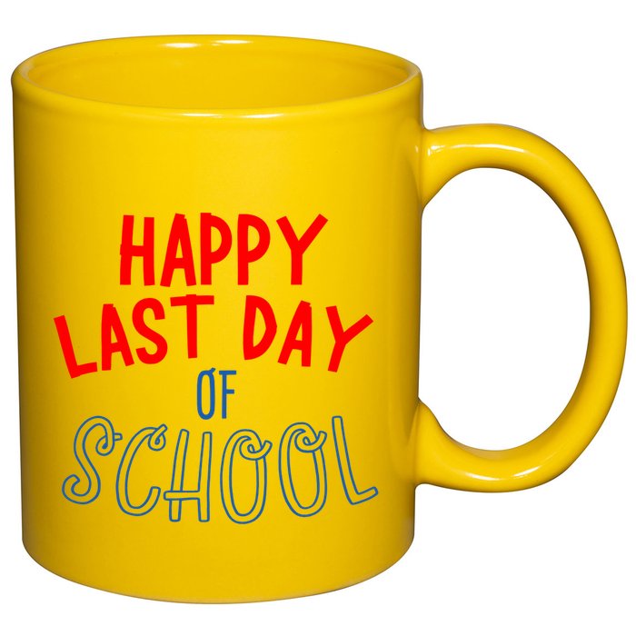 Happy Last Day Of School Summer Vacation 11oz C Handle Ceramic Mug