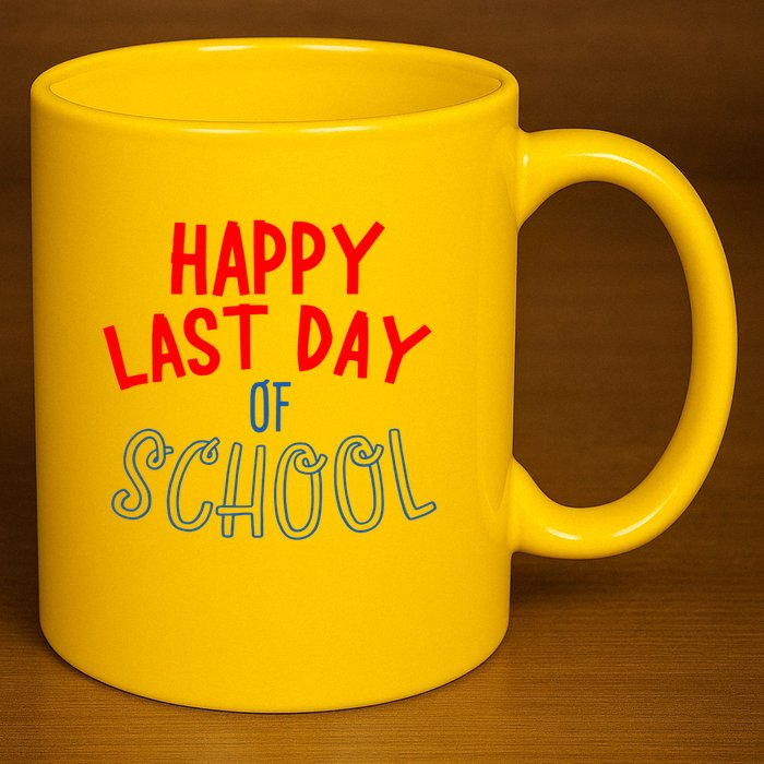Happy Last Day Of School Summer Vacation 11oz C Handle Ceramic Mug
