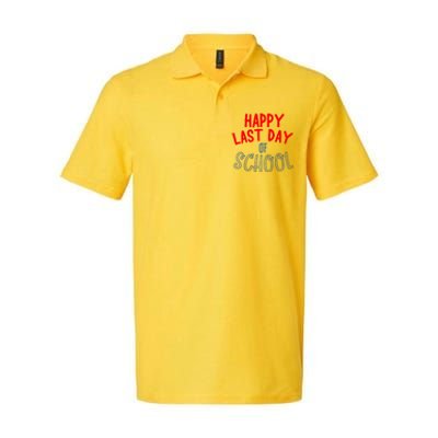 Happy Last Day Of School Summer Vacation Softstyle Adult Sport Polo