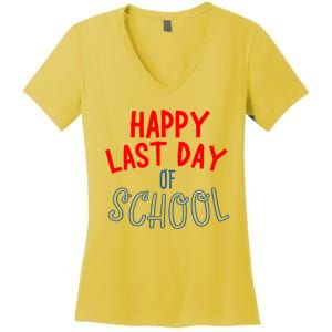 Happy Last Day Of School Summer Vacation Women's V-Neck T-Shirt