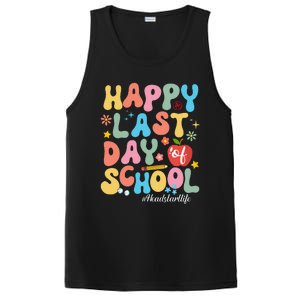 Happy Last Days Of School Headstart Retro Groovy Last Day PosiCharge Competitor Tank