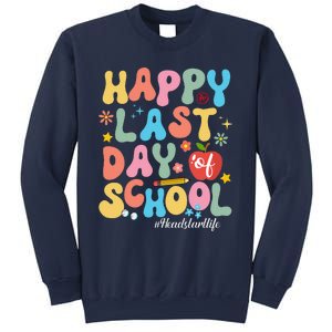 Happy Last Days Of School Headstart Retro Groovy Last Day Sweatshirt