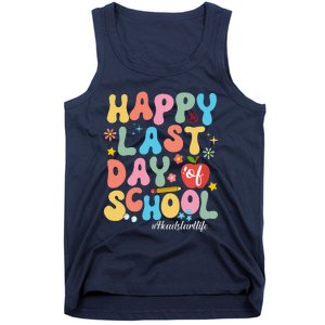 Happy Last Days Of School Headstart Retro Groovy Last Day Tank Top