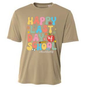 Happy Last Days Of School Headstart Retro Groovy Last Day Cooling Performance Crew T-Shirt