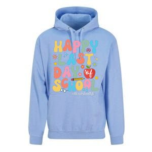 Happy Last Days Of School Headstart Retro Groovy Last Day Unisex Surf Hoodie