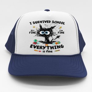 Happy Last Day Of School Teacher Student Graduation Trucker Hat