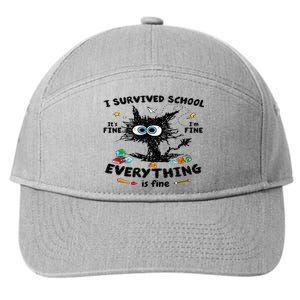 Happy Last Day Of School Teacher Student Graduation 7-Panel Snapback Hat