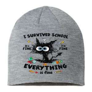 Happy Last Day Of School Teacher Student Graduation Sustainable Beanie