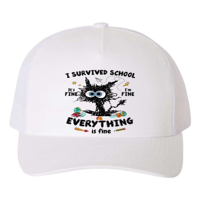 Happy Last Day Of School Teacher Student Graduation Yupoong Adult 5-Panel Trucker Hat