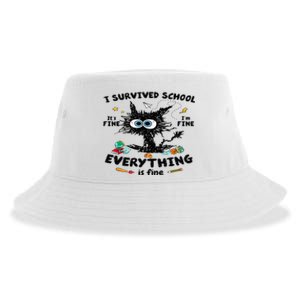 Happy Last Day Of School Teacher Student Graduation Sustainable Bucket Hat