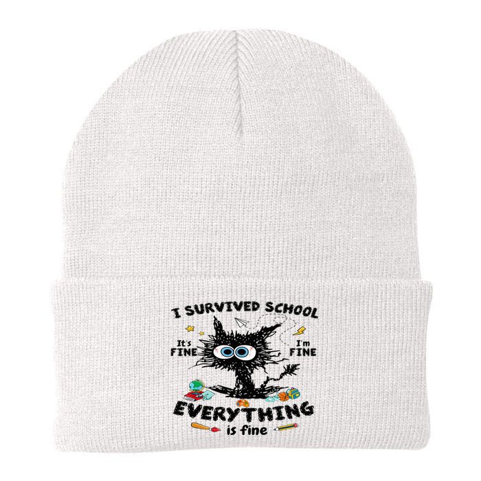 Happy Last Day Of School Teacher Student Graduation Knit Cap Winter Beanie