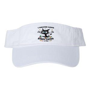 Happy Last Day Of School Teacher Student Graduation Valucap Bio-Washed Visor