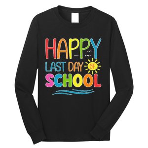 Happy Last Day Of School Teacher Student Graduation Summer Long Sleeve Shirt