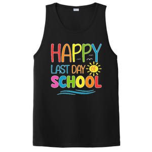 Happy Last Day Of School Teacher Student Graduation Summer PosiCharge Competitor Tank