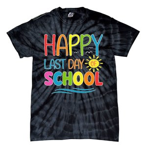 Happy Last Day Of School Teacher Student Graduation Summer Tie-Dye T-Shirt