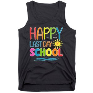 Happy Last Day Of School Teacher Student Graduation Summer Tank Top