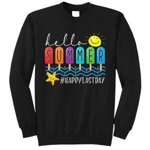 Happy Last Day of School Teachers Student Hello Summer Vibes Sweatshirt