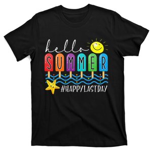 Happy Last Day of School Teachers Student Hello Summer Vibes T-Shirt