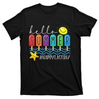 Happy Last Day of School Teachers Student Hello Summer Vibes T-Shirt