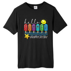 Happy Last Day of School Teachers Student Hello Summer Vibes Tall Fusion ChromaSoft Performance T-Shirt