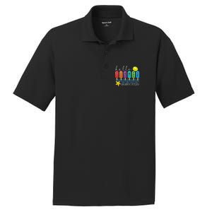 Happy Last Day of School Teachers Student Hello Summer Vibes PosiCharge RacerMesh Polo