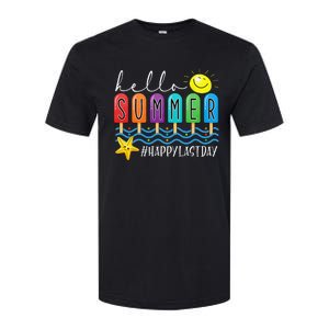 Happy Last Day of School Teachers Student Hello Summer Vibes Softstyle CVC T-Shirt