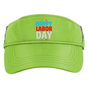 Happy Labor Day Celebration Graphic Adult Drive Performance Visor