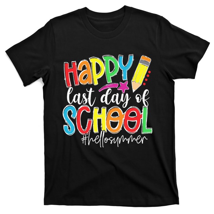 Happy Last Day Of School Teacher Kids Graduation Last Day T-Shirt