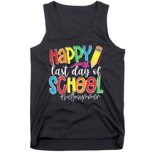 Happy Last Day Of School Teacher Kids Graduation Last Day Tank Top