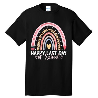 Happy Last Day Of School Hello Summer Teacher Student Tall T-Shirt