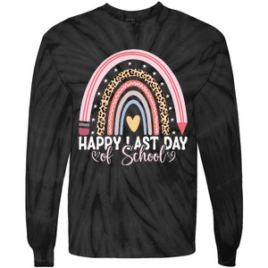 Happy Last Day Of School Hello Summer Teacher Student Tie-Dye Long Sleeve Shirt