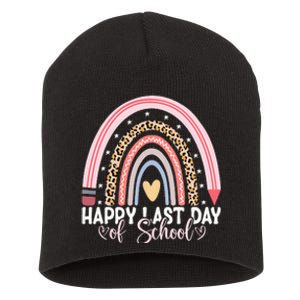 Happy Last Day Of School Hello Summer Teacher Student Short Acrylic Beanie