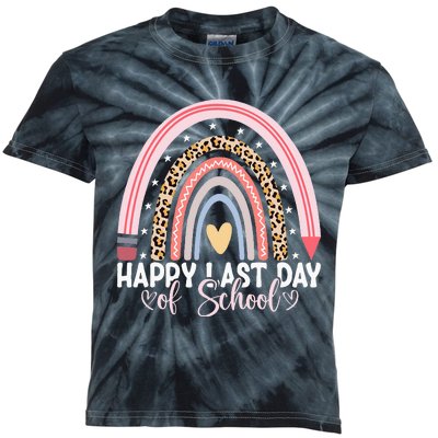 Happy Last Day Of School Hello Summer Teacher Student Kids Tie-Dye T-Shirt