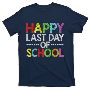 Happy Last Day Of School Funny Teacher And Student Summer T-Shirt