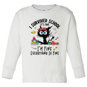 Happy Last Day Of School Teacher Student Graduation Toddler Long Sleeve Shirt