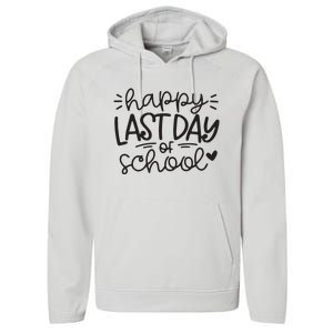 Happy Last Day Of School Teacher Student Graduation Performance Fleece Hoodie