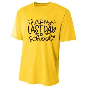 Happy Last Day Of School Teacher Student Graduation Performance Sprint T-Shirt