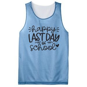 Happy Last Day Of School Teacher Student Graduation Mesh Reversible Basketball Jersey Tank