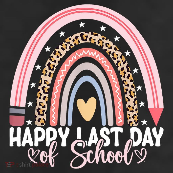 Happy Last Day Of School Hello Summer Teacher Student 7 Panel Mesh Trucker Snapback Hat