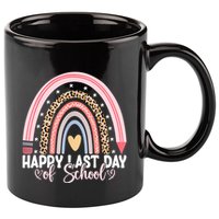 Happy Last Day Of School Hello Summer Teacher Student 11oz C Handle Ceramic Mug