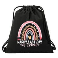 Happy Last Day Of School Hello Summer Teacher Student Drawstring Bag